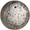 Image 1 : GUATEMALA, Guatemala City, bust 8 reales, Charles IV, 1801 M, with several small Asian chopmarks, ex