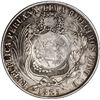 Image 2 : GUATEMALA, 1 peso, "½ real" counterstamp of 1894 on a Lima, Peru, 1 sol, 1873 LD.