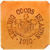 Image 1 : KEELING-COCOS ISLAND, J. Clunies Ross, ivorine 1 rupee, 1913, serial 1582, NGC VF 30.