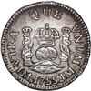 Image 1 : PERU, Lima, pillar ½ real, Ferdinand VI, 1755 JM, dotted mintmark, rare, ex-O'Brien.