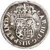 Image 2 : PERU, Lima, pillar ½ real, Charles III, 1772 JM, very rare, ex-O'Brien.