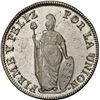Image 1 : PERU, Lima, 8 reales, 1834 MM, NGC UNC details / obv cleaned.