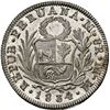 Image 2 : PERU, Lima, 8 reales, 1834 MM, NGC UNC details / obv cleaned.