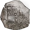 Image 1 : SPAIN, Seville, cob 4 reales, Philip II, 1593 date to right, assayer B to left not visible.