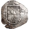 Image 1 : SPAIN, Seville, cob 4 reales, Philip II, assayer B below mintmark S and denomination oIIII to left, 