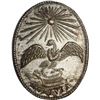Image 1 : BOLIVIA, oval lead medal, no date (ca. 1840), oval scholar prize.