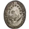 Image 2 : BOLIVIA, oval lead medal, no date (ca. 1840), oval scholar prize.