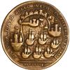 Image 2 : GREAT BRITAIN, copper alloy Admiral Vernon medal, 1739, Vernon with cannon and ship / Porto Bello.