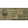 Image 1 : UNITED STATES, $1 Legal Tender note, series of 1862, serial 20436, Chittenden-Spinner.