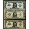 Image 1 : UNITED STATES, lot of three $1 Silver Certificates, series of 1923, Speelman-White.