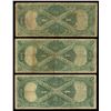Image 2 : UNITED STATES, lot of three $1 United States Notes, series of 1917.