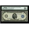 Image 1 : UNITED STATES, $5 Federal Reserve Note, series of 1914, serial G53458862B, White-Mellon, PMG VF 30 E