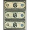 Image 1 : UNITED STATES, lot of three $5 Federal Reserve Notes, series of 1914.