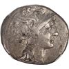 Image 1 : ANCIENT ROMAN, Roman Republic, AR denarius, C. Claudius Pulcher, 110-109 BC, NGC Fine (strike 5/5, s