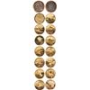 Image 2 : British bronze "picture medal" box made in 1910 containing twelve circular colored engravings by Edw