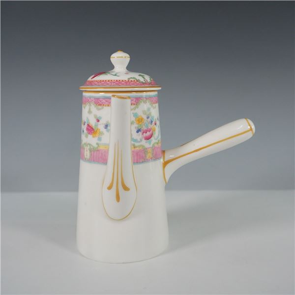 Royal Doulton Porcelain Chocolate Pot with Floral Motif