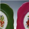 Image 3 : 3pc M&R France Hand-Painted Fruit Motif Plates