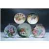 Image 1 : 5pc Floral and Fruit Motif Porcelain Plates