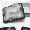 Image 3 : 3pc Occupied Japan Moriage Dragonware Trinket Box and Dishes