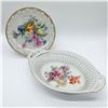 Image 2 : Pair of German Porcelain Dishes, Pierced Design