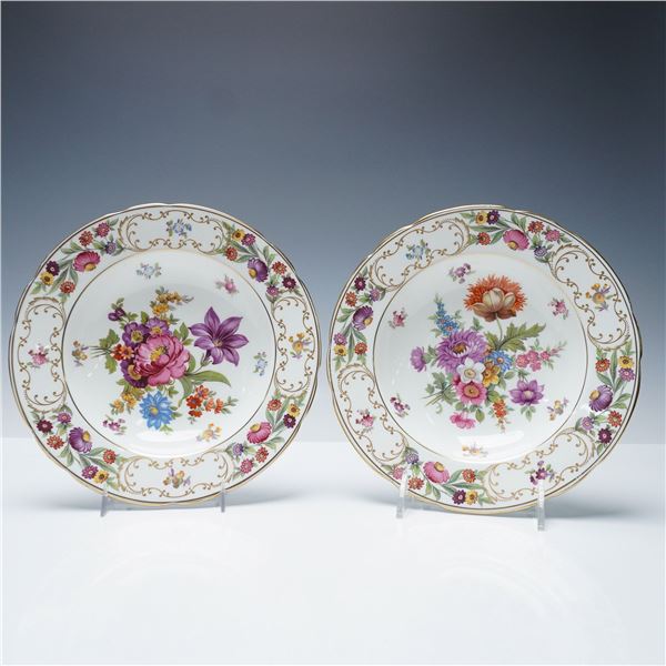 2pc Dresden Sprays by Hammersley Bone China Soup Bowls