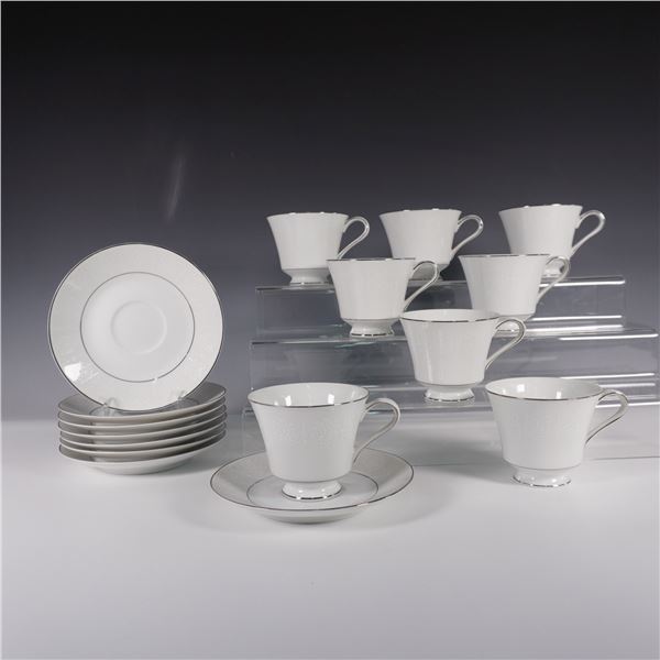 16pc Crown Empire Fine China Cups and Saucers, Princess