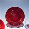 Image 2 : 20pc Vintage Ruby Glass Dinnerware Set