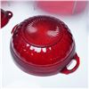 Image 7 : 20pc Vintage Ruby Glass Dinnerware Set