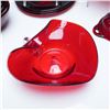 Image 8 : 20pc Vintage Ruby Glass Dinnerware Set