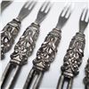 Image 2 : 6pc Vintage Ornate Metal Hors d'Oeuvre Forks