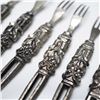 Image 4 : 6pc Vintage Ornate Metal Hors d'Oeuvre Forks