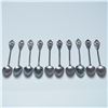 Image 1 : 10pc Filigree Decorative Spoons, Llama Motif