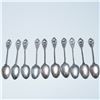 Image 4 : 10pc Filigree Decorative Spoons, Llama Motif