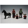 Image 1 : 5pc Amish Cast Iron Figurine Set