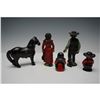 Image 2 : 5pc Amish Cast Iron Figurine Set