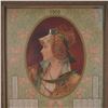 Image 2 : 1900 French Art Nouveau Calendar Lithograph, Framed