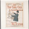 Image 2 : Antique Lithograph on Paper, Victorian Sheet Music The Tin Gee-Gee