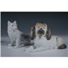 Image 4 : 3pc Seated and Reclining Porcelain Dog Figurines