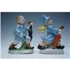 Image 1 : 2pc Made in Occupied Japan Porcelain Figurines of Children with Umbrellas