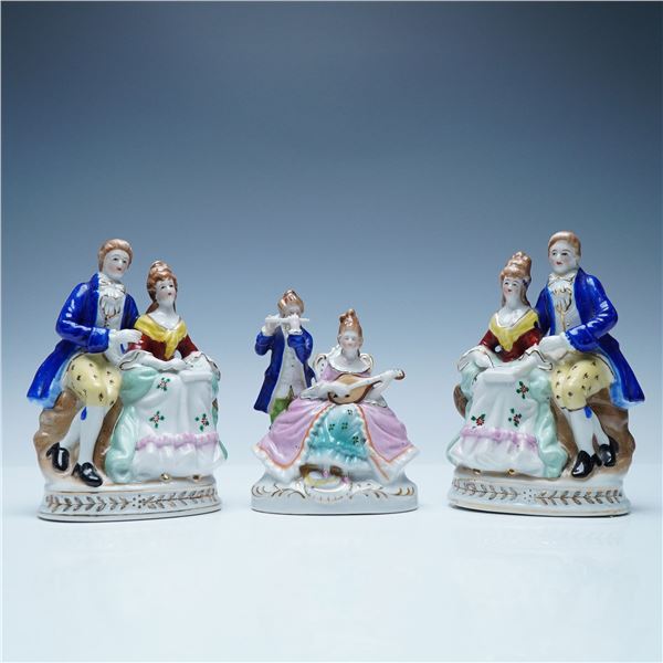 3pc Maruyama Porcelain Figurine Grouping