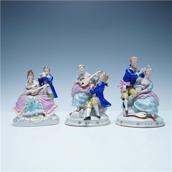 3pc Maruyama Occupied Japan Porcelain Figurines