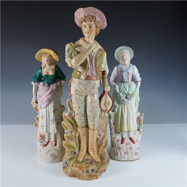 3pc Occupied Japan Porcelain Figurine Set
