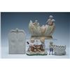 Image 5 : 4pc Made In Occupied Japan Bisque Cherub Porcelain Planters & Figurines