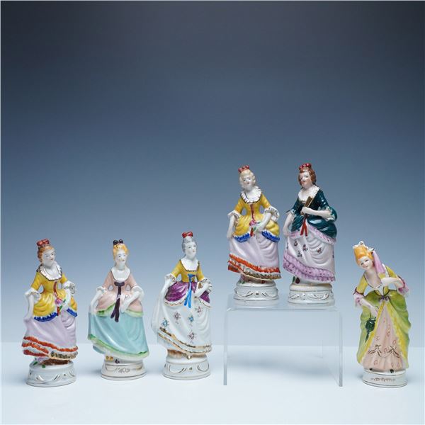 6pc Occupied Japan Porcelain Figurines