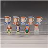 Image 1 : 9pc Occupied Japan Miniature Porcelain Toby and Character Jugs