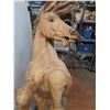 Image 2 : * Stallion Horse Wood Carved - 36" Wide x 60" tall x 21" Deep - CANNOT SHIP
