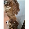Image 3 : * Stallion Horse Wood Carved - 36" Wide x 60" tall x 21" Deep - CANNOT SHIP