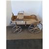Image 1 : # Small Antique Wooden Wagon - 45" x 25" x 35"  - Cannot Ship