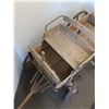 Image 3 : # Small Antique Wooden Wagon - 45" x 25" x 35"  - Cannot Ship