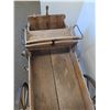 Image 5 : # Small Antique Wooden Wagon - 45" x 25" x 35"  - Cannot Ship